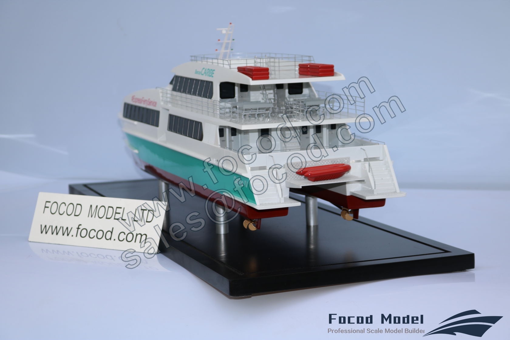 customized model of 29m cataraman ferry